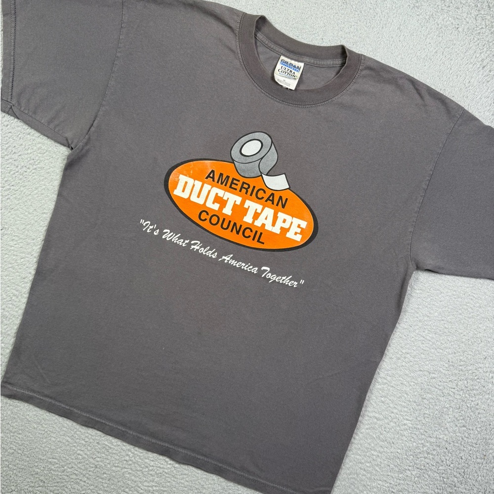 Vintage y2k funny humor duct tape T-shirt